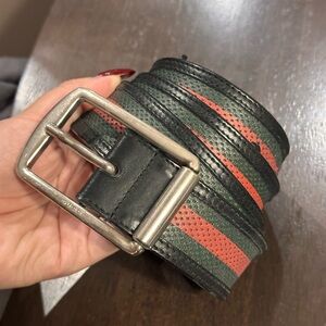 Gucci Black Leather Belt
